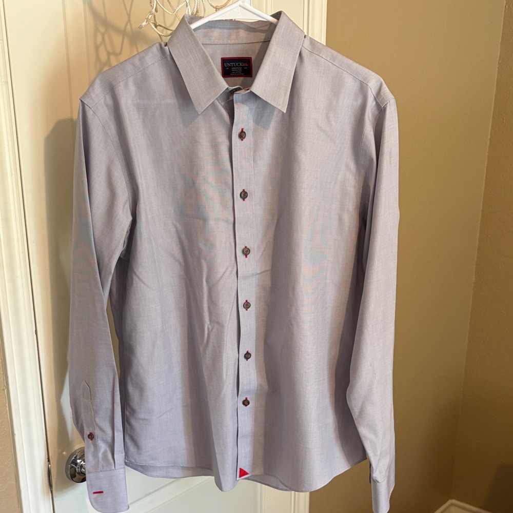 UNTUCKit Light Gray Dress Shirt